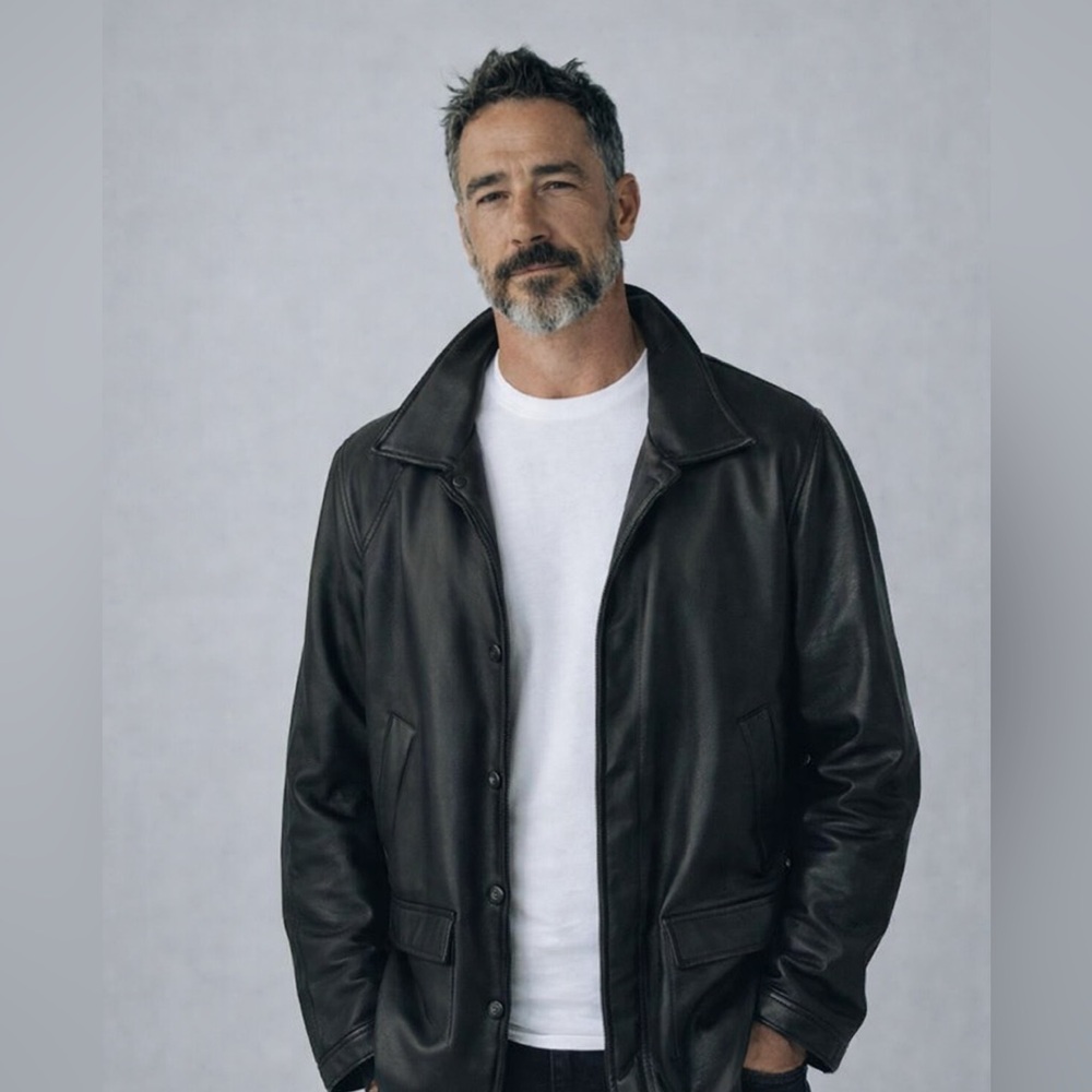 Rusty Brand Black Vegan Leather Jacket